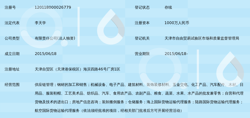 天津渤海惠钢供应链管理